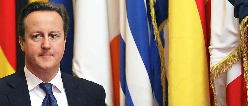 Ein Mann mit schwierigem Hintergrund: Die Briten lassen David Cameron in Europa wenig Spielraum.