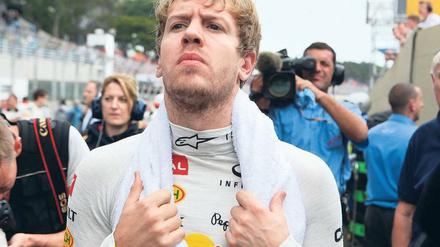 Volle Konzentration. Sebastian Vettel geht vor dem Rennen in sich.