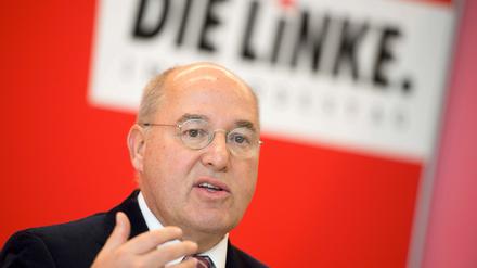 Gregor Gysi belegt Platz eins der Liste.