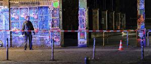 Abgesperrt. Ein Eingang zum Görlitzer Park.