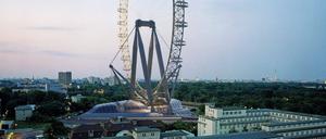 Der Plan eines 175 Meter hohen Riesenrads am Bahnhof Zoo scheiterte an der Finanzierung.