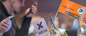 Blockieren sich selbst: Die Piraten. Sie ringen erbittert um Inhalte. 