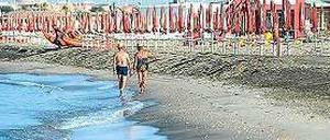 Nicht im besten Zustand. Ein Blick auf den Strand von Ostia. Foto: AFP