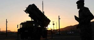Eine Starteinheit des Raketensystems Patriot der Bundeswehr in El Paso, USA.