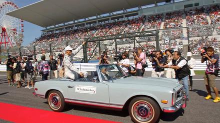 Oldtimer: Michael Schumacher auf einer seiner letzten Runden.