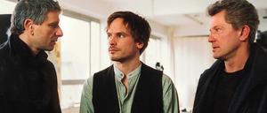 Bekommen Konkurrenz: Kriminalhauptkommissar Franz Leitmayr (Udo Wachtveitl, l.) und Kriminalhauptkommissar Ivo Batic (Miroslav Nemec, r.), hier im "Tatort:Totentanz" mit Frank Fischer (Wanja Mues). 