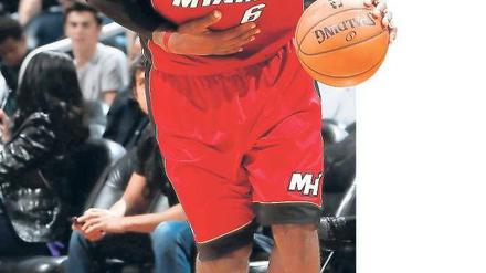 Groß und größer. James möchte noch ein paar Titel mit Miami einsammeln. Foto: AFP