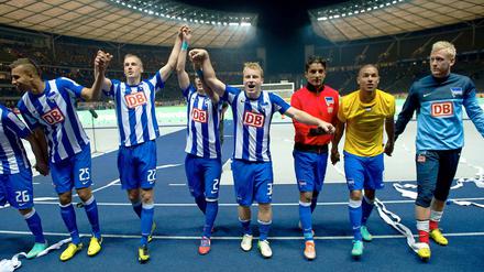 Wieder ein Flutlichtspiel im Olympiastadion - können die Herthaner hinterher auch wieder jubeln?