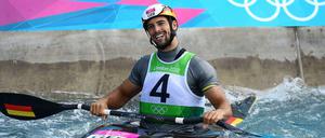 Zum Um-die-Wette-strahlen. Hannes Aigner freut sich über Bronze.