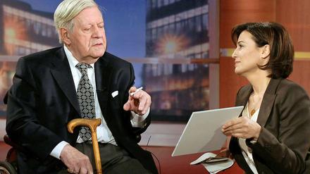 "So isses" Helmut Schmidt bei Sandra Maischberger.