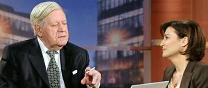 "So isses" Helmut Schmidt bei Sandra Maischberger.