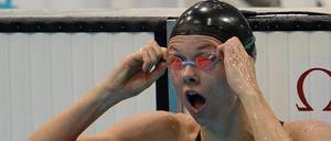 Britta Steffen schwimmt in London in ihrer eigenen Welt.