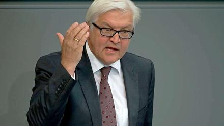SPD-Fraktionschef Frank-Walter Steinmeier.