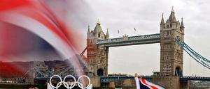 London kurz vor Beginn der Olympischen Spiele.