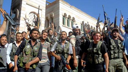 Syrische Rebellen in Aleppo