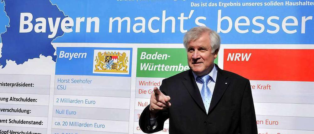 Seehofer ist ein Grenzgänger, die Ein-Mann-Opposition in der schwarz-gelben Bundesregierung.