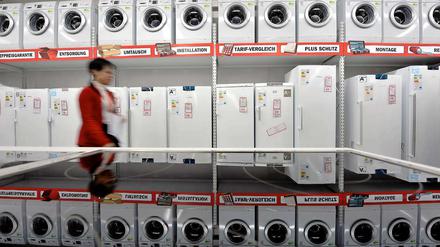 Media-Markt und Saturn verkaufen in etwa alles, was in deutschen Haushalten elektrisch betrieben wird - auch Waschmaschinen.