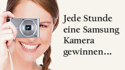 Liebe Leserinnen und Leser, vom 16. bis zum 22. Juli haben Sie die Möglichkeit jede Stunde zwischen 8 und 18 Uhr eine Digitalkamera von Samsung zu gewinnen! 