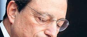 Die Europäische Zentralbank, hier ihr Präsident Mario Draghi, wertet die Entwicklung als „ermutigendes Zeichen“. Foto: dapd