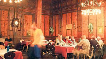 Schmuckstück. Der Speisesaal in der „Berliner Hütte“. Foto: Gerhard Heidorn/laif