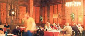 Schmuckstück. Der Speisesaal in der „Berliner Hütte“. Foto: Gerhard Heidorn/laif