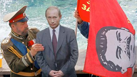 Hier ist Putin von Pappe - aber in der Realität nicht unbedingt. 