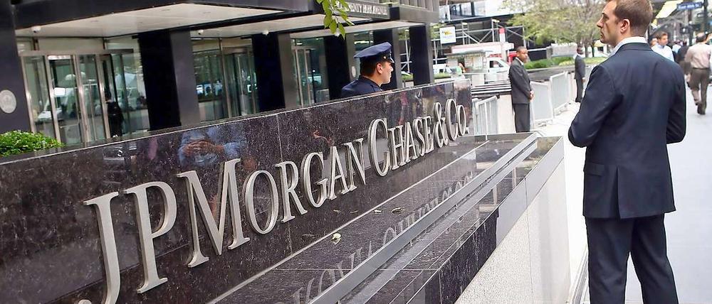 Die Niederlassung von JP Morgan in der Park Avenue in New York City. 