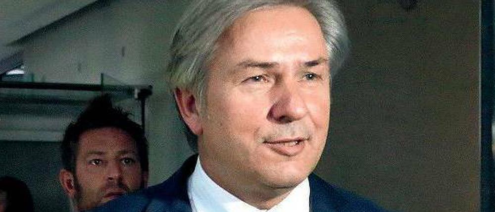 Berlins Regierender Bürgermeister Klaus Wowereit war im Bundestag.