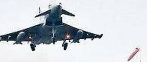 Auch die britische Luftwaffe sichert die Olympischen Sommerspiele. 