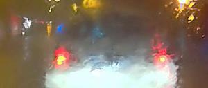 Heimwärts - durch eine Wand aus Wasser.