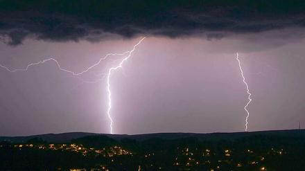 In ganz Deutschland gingen am Wochenende heftige Gewitter nieder. 