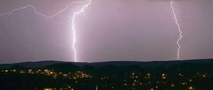 In ganz Deutschland gingen am Wochenende heftige Gewitter nieder.
