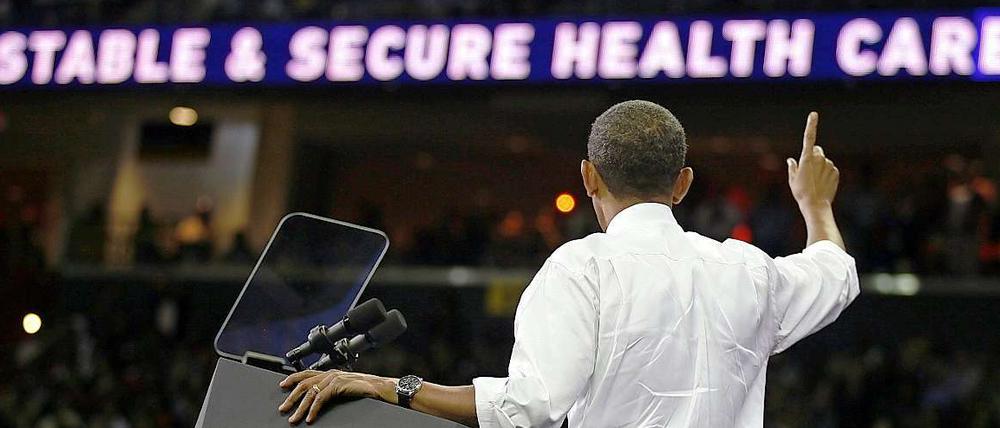 Präsident Obama hat erfolgreich für eine Gesundheitsreform in Amerika gekämpft. 