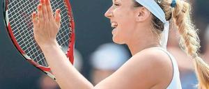 Applaudieren erlaubt. Für Sabine Lisicki und die deutschen Tennisprofis läuft es bislang in Wimbledon sehr gut. Foto: dpa
