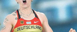 Whow. Martina Strutz holte trotz nicht gerade optimaler Vorbereitung Silber. Foto: AFP