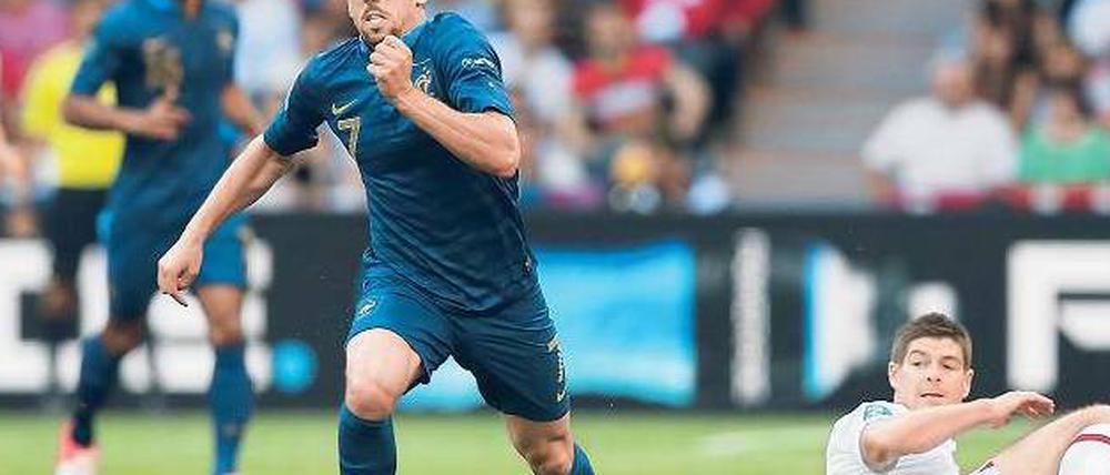 Und die Blauen laufen. Franck Ribery hat unter dem zwischenzeitlichen Liebesentzug der französischen Fans gelitten. 