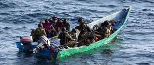 Mutmaßliche Piraten vor Somalia. 