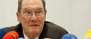 Leitet den Untersuchungsausschuss: Der Ex-Bundesrichter Gerhard Schäfer. 
