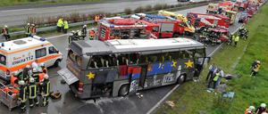 Der Prozess um das Busunglück am Schönefelder Kreuz hat begonnen.