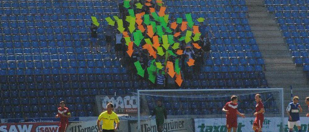 Wo steht das Tor? So einfach, wie es auf den ersten Blick aussieht, ist die Frage für die Spieler des 1. FC Magdeburg derzeit nicht zu beantworten.