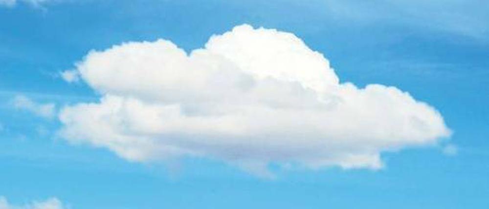 Neue Wolke. Google bietet seinen Kunden künftig viel freien Speicherplatz im Netz – und läuft seinen Konkurrenten hinterher. Foto: dpa