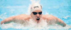 Zu schnell für die nationale Konkurrenz. Yannick Lebherz unterbot in Berlin über 400 Meter Lagen schon Vorlauf die Olympianorm. Foto: dpa