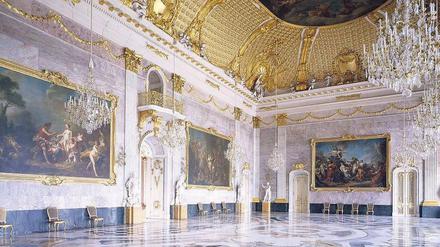 Luxusgeschöpfe. Der Marmorsaal im Neuen Palais. 