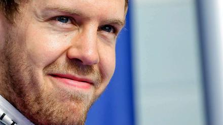 Wie ganz vorne: Sebastian Vettel nach seinem Sieg im Qualifying in Bahrain.
