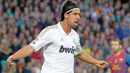 Sami Khedira erzielte das 1:0 für Real in Barcelona.