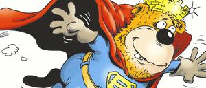 Sammlerstück: Von dieser Zeichnung Klaus Stuttmanns werden am Sonntag limitierte und signierte Drucke am Tagesspiegel-Stand auf der Comicbörse verkauft.