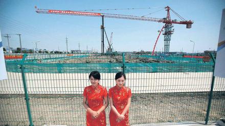 China wächst. Bau- und Infrastrukturprojekte, wie hier in Schanghai, eröffnen deutschen Mittelständlern Geschäftschancen. 