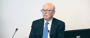 Rupert Murdoch im Verhör.