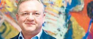 Das erste Mal. CDU-Chef Frank Henkel (48) ist seit vergangenem Dezember Senator für Inneres und Sport.