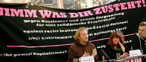 Keinen Bock auf Marzahn. Die Demo-Organisatoren Westermann und Peters. 